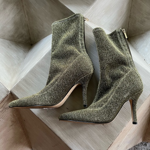 Marc fisher sock boots sparkly green size 6.5 - Picture 1 of 4